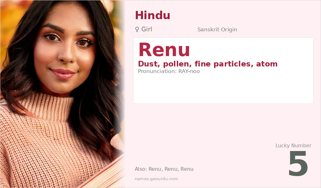 Renu Name Meaning and Details
