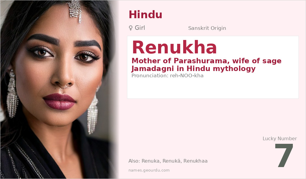 Renukha Name Meaning and Details