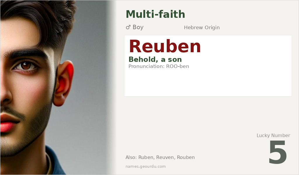 Reuben Name Meaning and Details