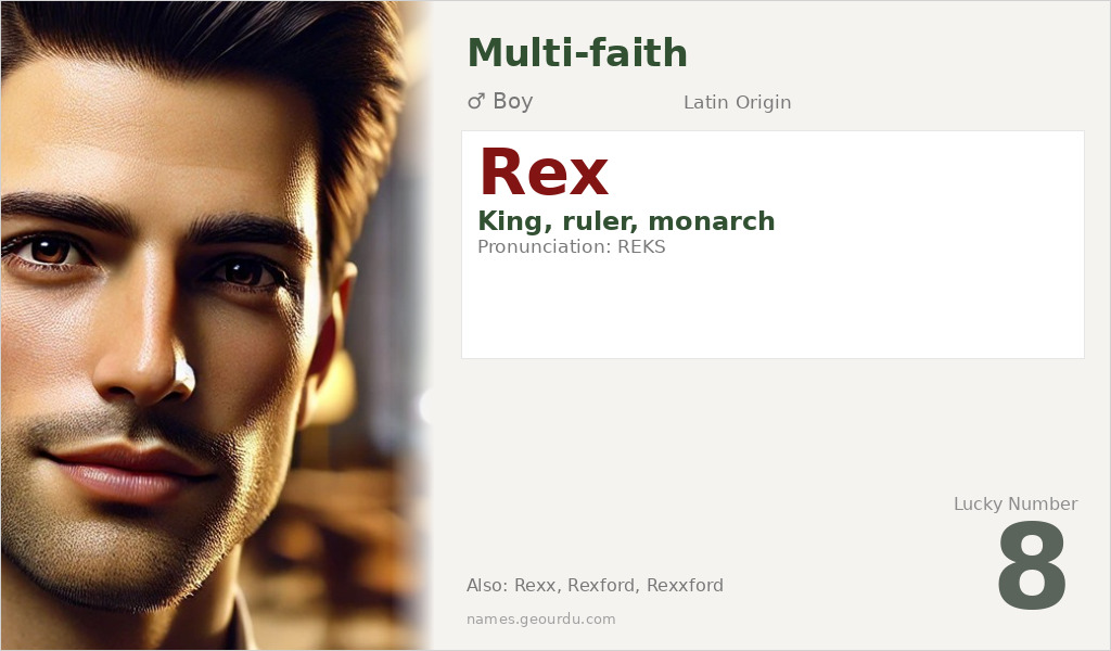 Rex Name Meaning and Details