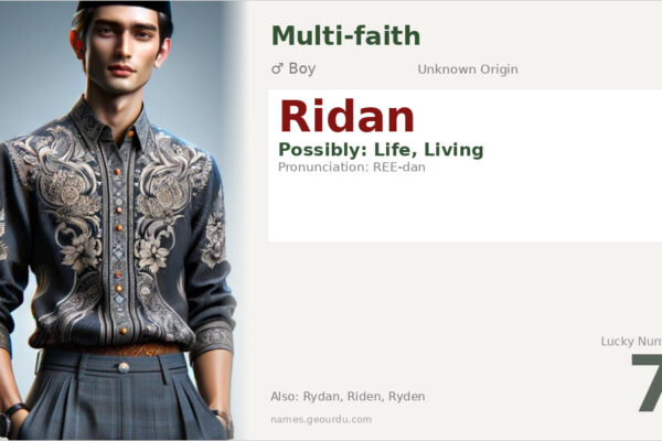Ridan Name Meaning — Origin, Gender & Details (2025)