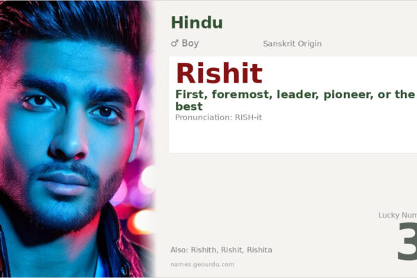 Rishit Name Meaning — Sanskrit Origin, Boy Name & Details (2025)
