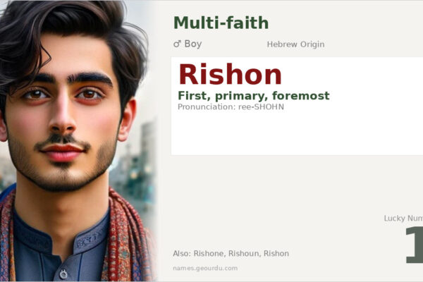 Rishon Name Meaning — Hebrew Origin, Boy Name & Details (2025)