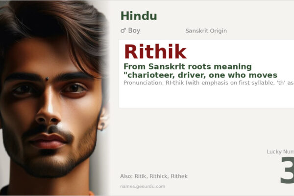 Rithik Name Meaning — Sanskrit Origin, Boy Name & Details (2025)