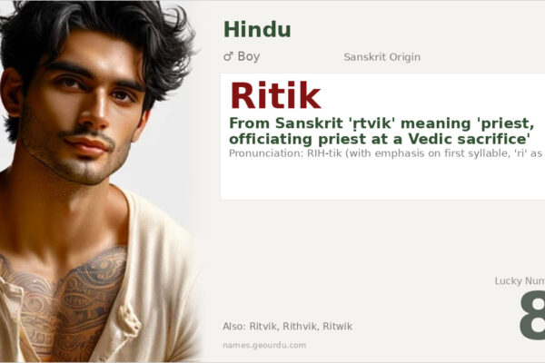 Ritik Name Meaning — Sanskrit Origin, Hindu Boy Name & Details (2025)