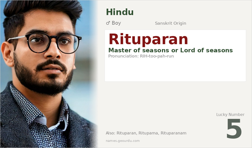 Rituparan Name Meaning and Details