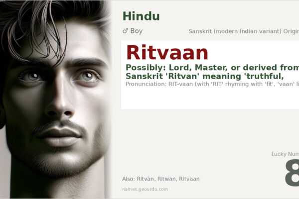 Ritvaan Name Meaning — Origin, Gender & Details (2025)