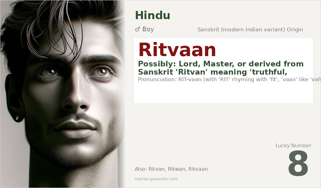 Ritvaan Name Meaning and Details