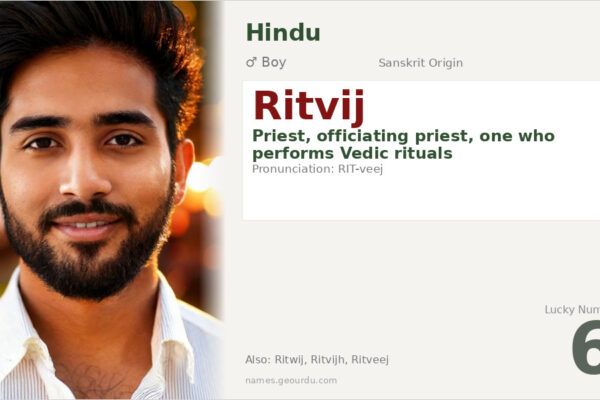 Ritvij Name Meaning — Sanskrit Origin, Priest Meaning & Details (2025)