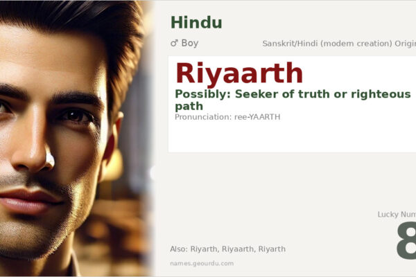 Riyaarth Name Meaning — Origin, Gender & Details (2025)