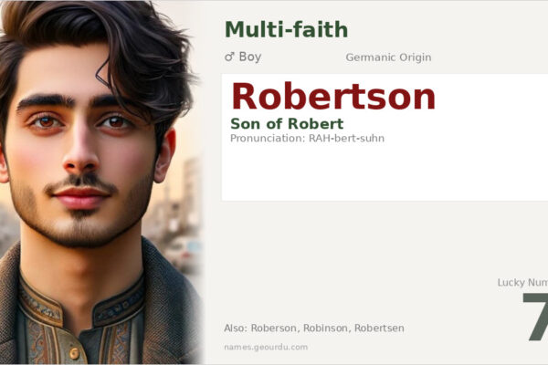Robertson Name Meaning — Origin, Gender & Details (2025)