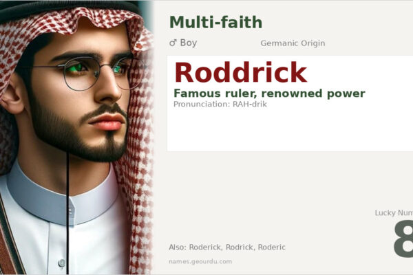 Roddrick Name Meaning — Germanic Origin, Boy Name & History (2025)
