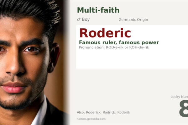 Roderic Name Meaning — Germanic Origin, Boy Name & History (2025)