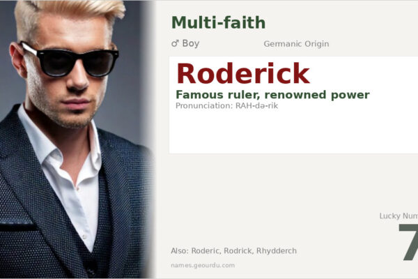 Roderick Name Meaning — Germanic Origin, Famous Ruler (2025)