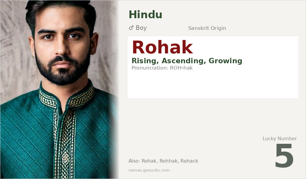 Rohak Name Meaning and Details