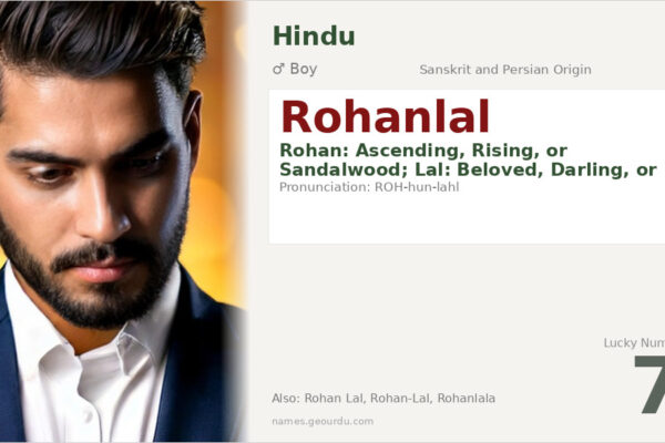 Rohanlal Name Meaning — Sanskrit & Persian Origin, Boy Hindu Name (2025)