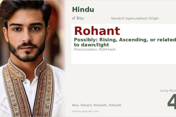 Rohant Name Meaning — Origin, Gender & Details (2025)