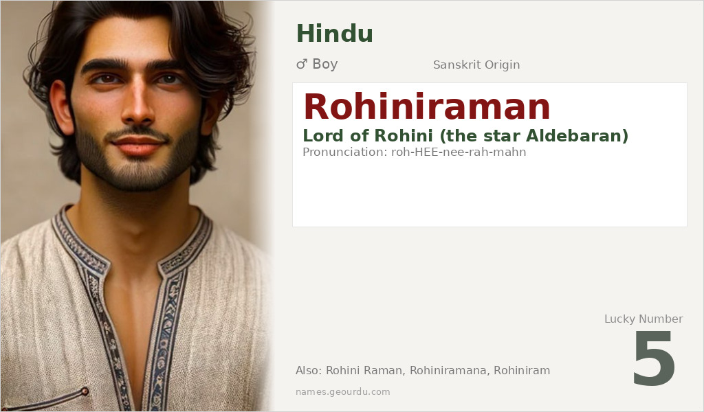 Rohiniraman Name Meaning and Details
