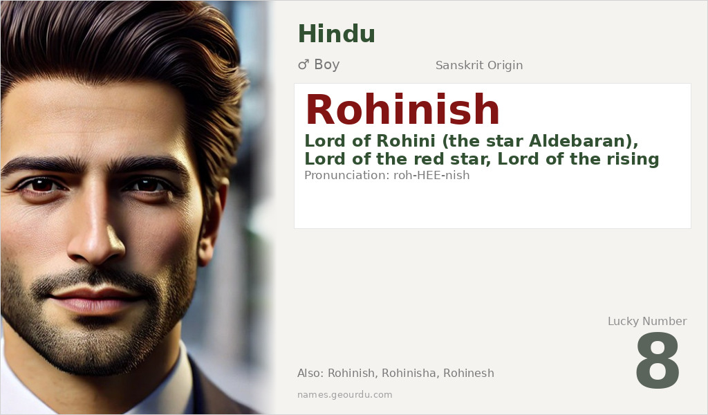 Rohinish Name Meaning and Details