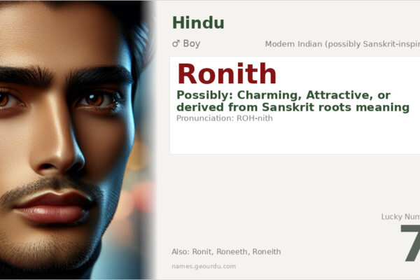 Ronith Name Meaning — Origin, Gender & Details (2025)