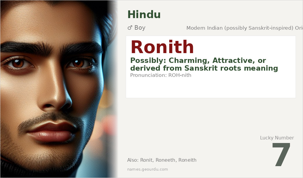 Ronith Name Meaning and Details