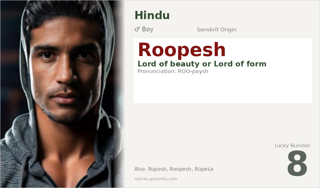 Roopesh Name Meaning and Details