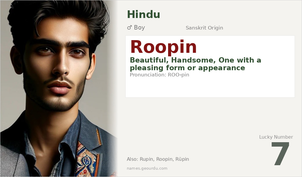 Roopin Name Meaning and Details
