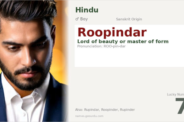 Roopindar Name Meaning — Sanskrit Origin, Boy Name & Details (2025)