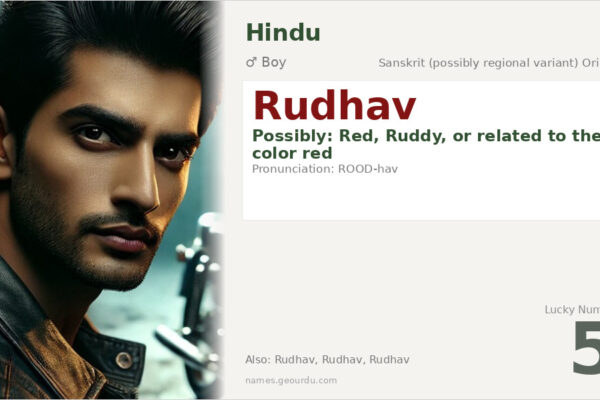 Rudhav Name Meaning — Origin, Gender & Details (2025)