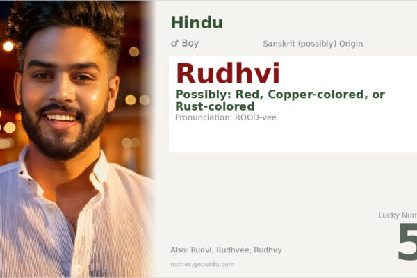 Rudhvi Name Meaning — Origin, Gender & Details (2025)