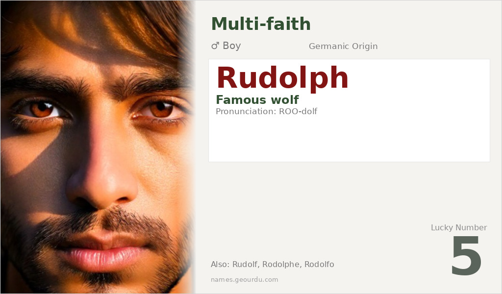 Rudolph Name Meaning and Details