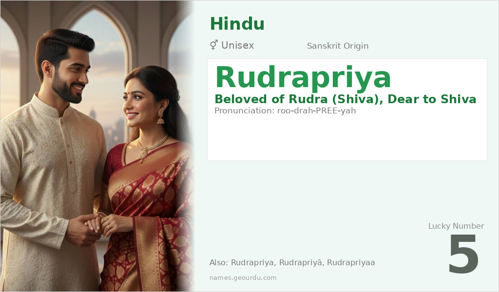 Rudrapriya Name Meaning and Details