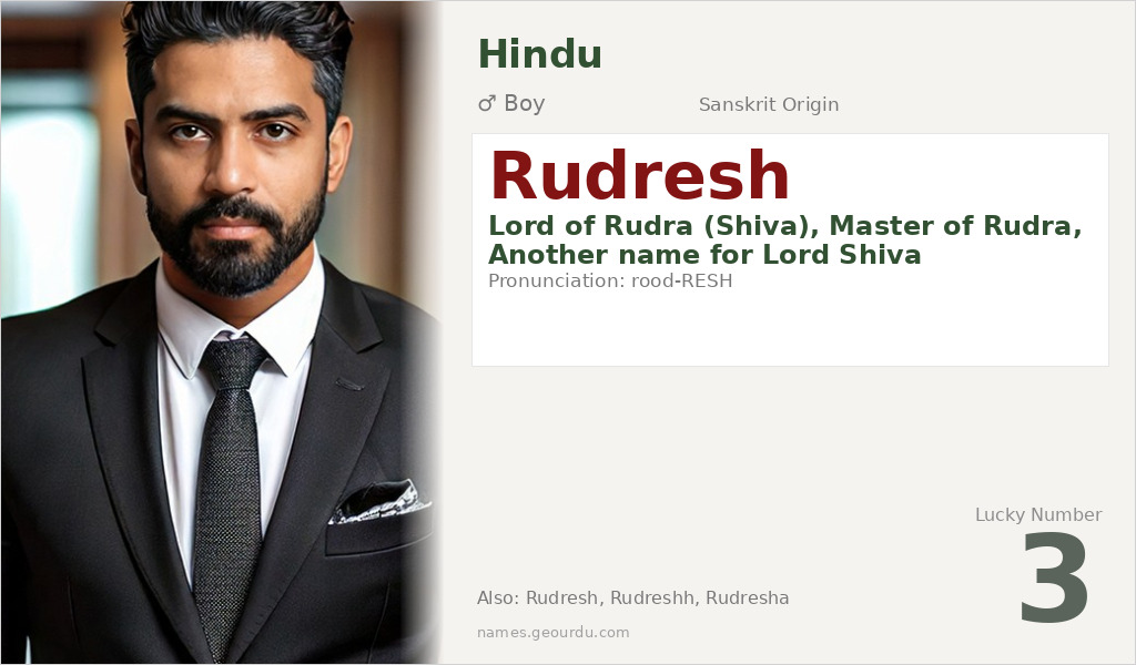 Rudresh Name Meaning and Details