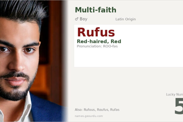 Rufus Name Meaning — Latin Origin, Boy Name & History (2025)