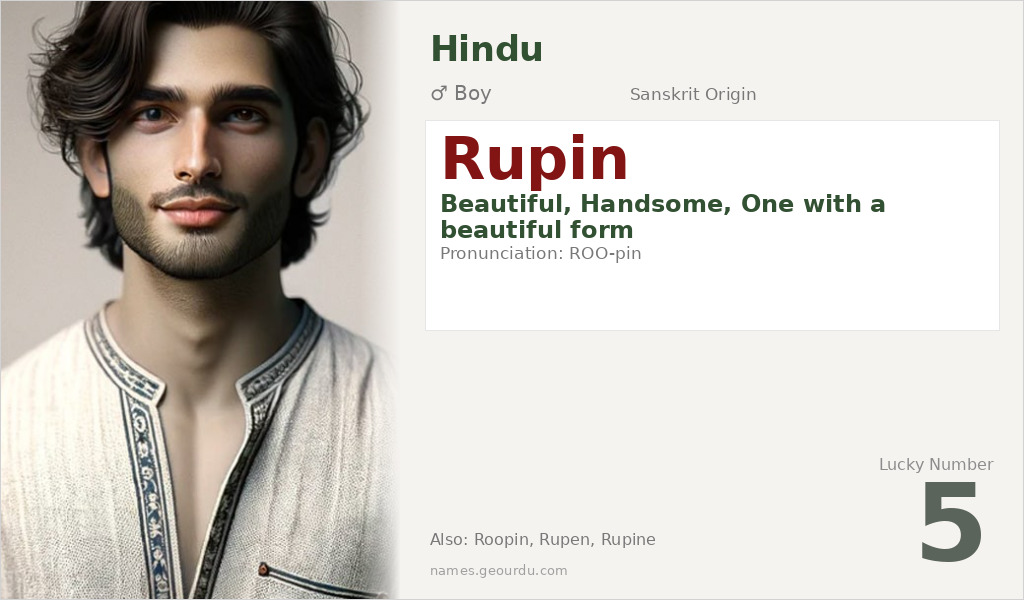 Rupin Name Meaning and Details