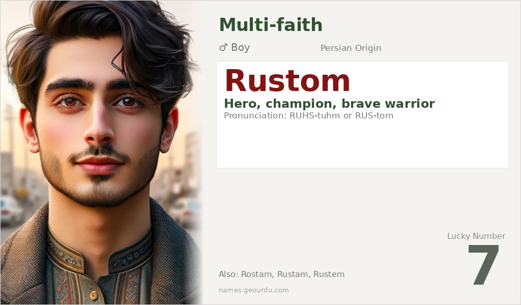 Rustom Name Meaning and Details