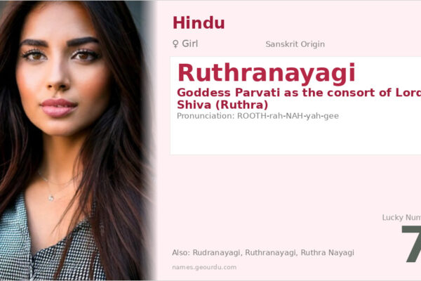Ruthranayagi Name Meaning — Sanskrit Origin, Hindu Goddess & Details (2025)