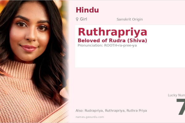 Ruthrapriya Meaning — Sanskrit Origin, Girl Name & Details (2025)