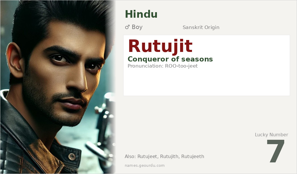 Rutujit Name Meaning and Details
