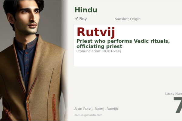 Rutvij Name Meaning — Sanskrit Origin, Boy Name & Details (2025)