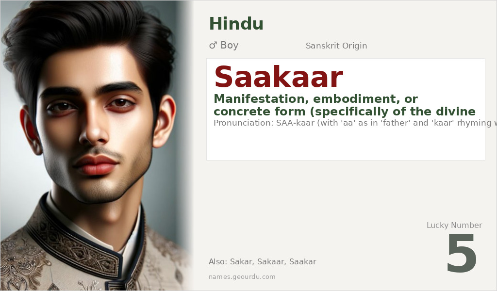Saakaar Name Meaning and Details