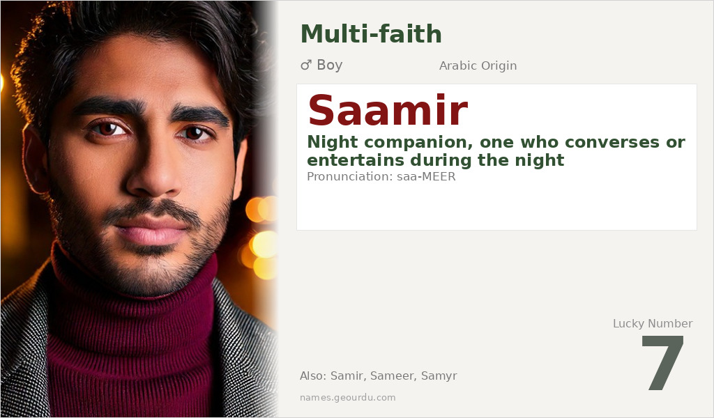 Saamir Name Meaning and Details