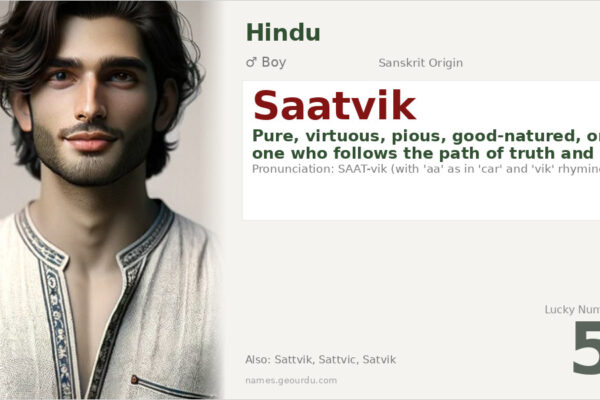 Saatvik Name Meaning — Origin, Gender & Details (2025)