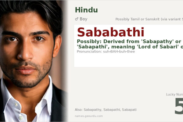 Sababathi Meaning — Origin, Gender & Details (2025)