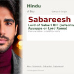Sabareesh Name Meaning and Details