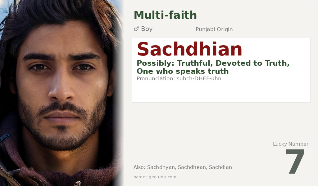 Sachdhian Name Meaning and Details