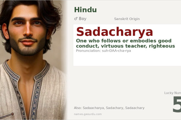 Sadacharya Meaning — Sanskrit Origin, Boy Name & Details (2025)