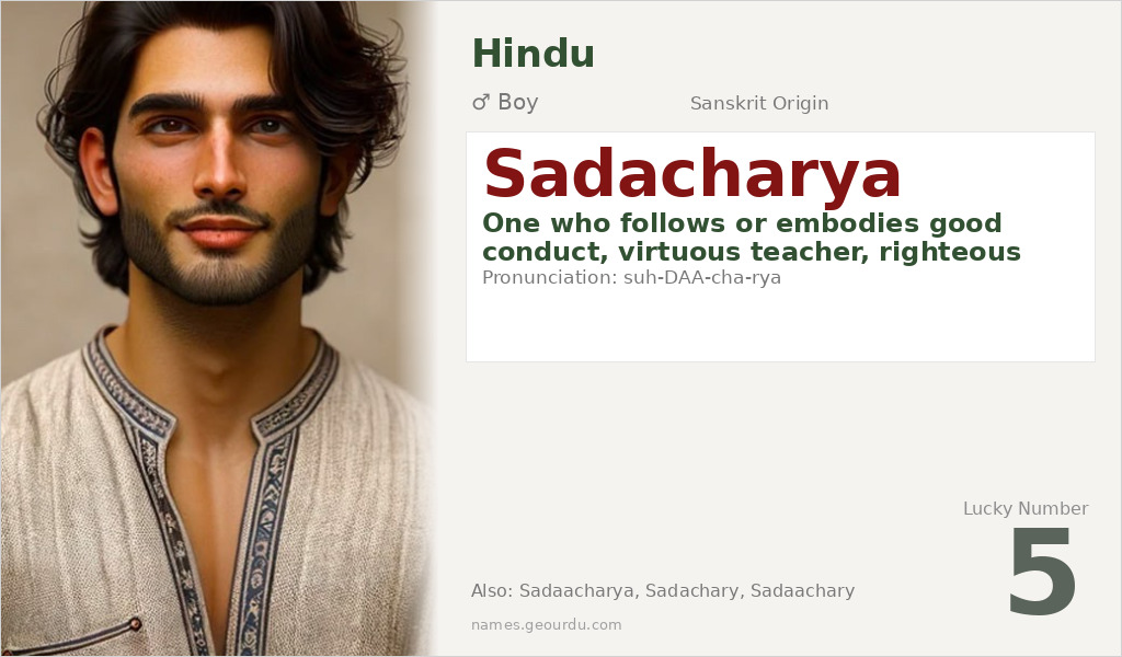 Sadacharya Name Meaning and Details