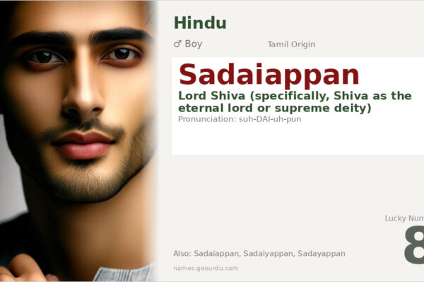 Sadaiappan Meaning — Tamil Origin, Boy Name & Shiva Connection (2025)