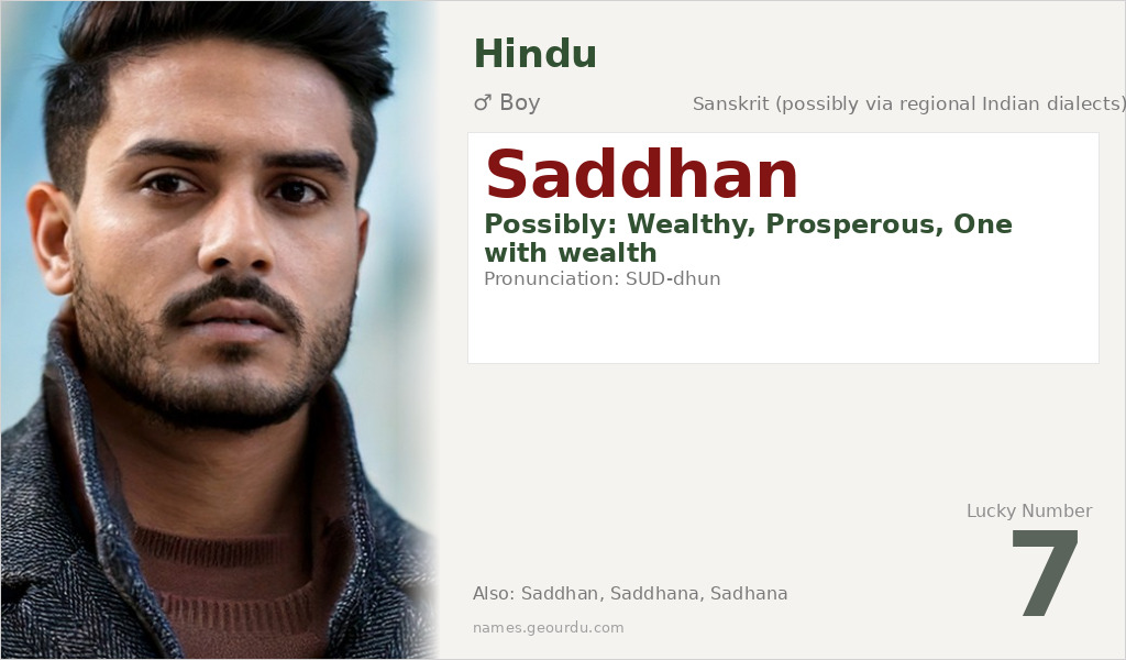 Saddhan Name Meaning and Details